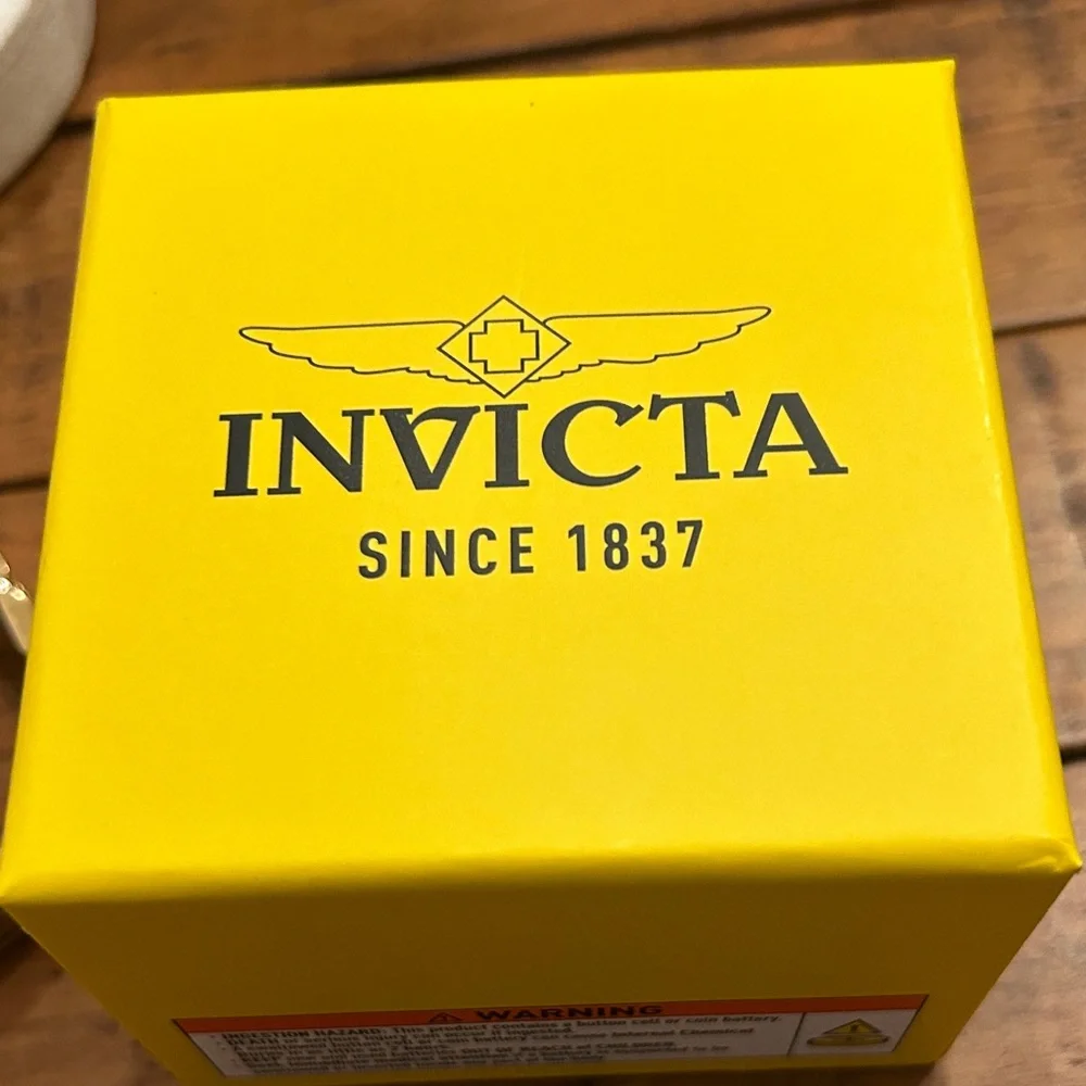 Invicta wildflower Gold Watch with Tiff Blue Dial - Picture 5 of 5